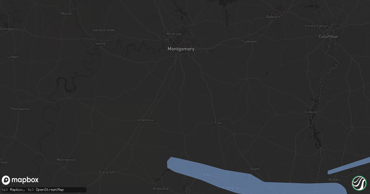 Hail map in Newnan, GA on March 31, 2020