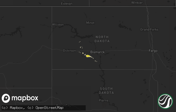 Hail map preview on 03-31-2020