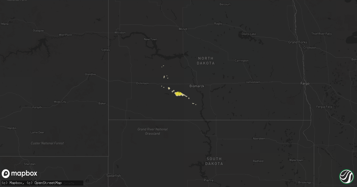 Hail map on March 31, 2020