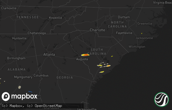 Hail map preview on 03-31-2021