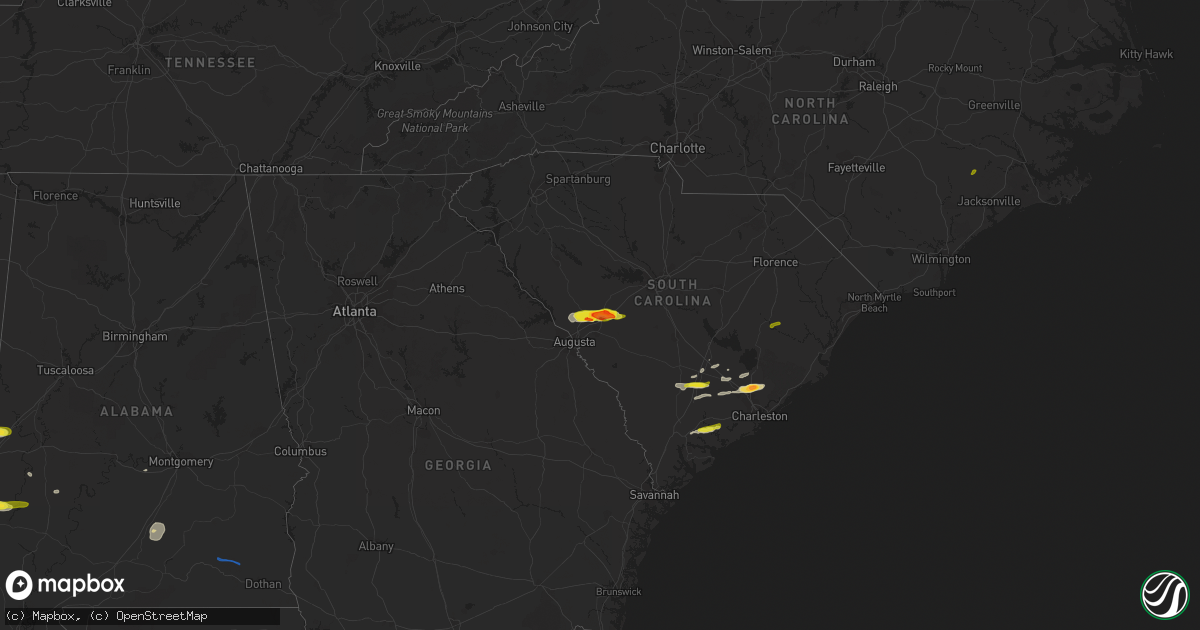 Hail map on March 31, 2021