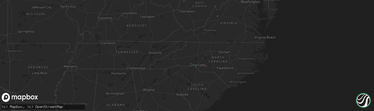 Hail map in Maryland on March 31, 2022