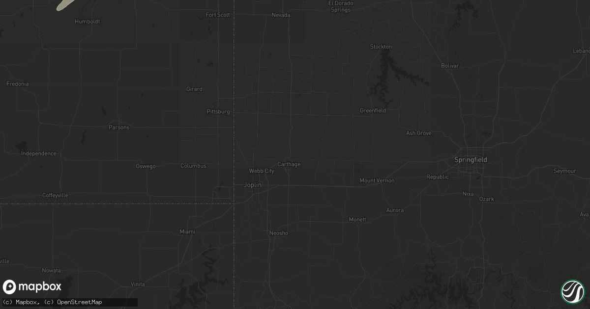 Hail map in Clarkridge, AR on March 31, 2023
