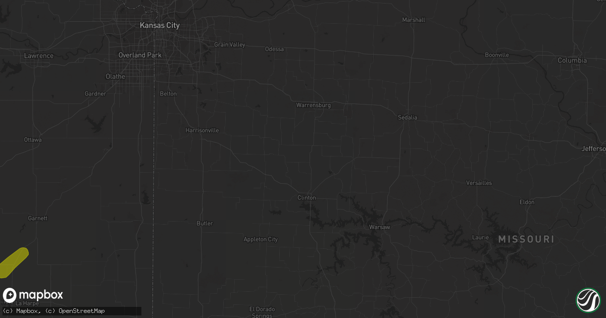 Hail map in Gainesville, MO on March 31, 2023