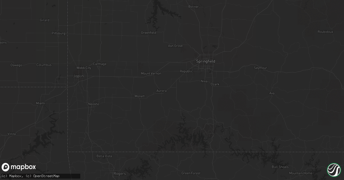 Hail map in Osceola, IA on March 31, 2023