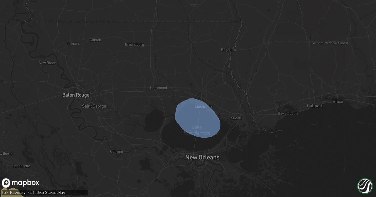 Hail map in Madisonville, LA on March 31, 2025