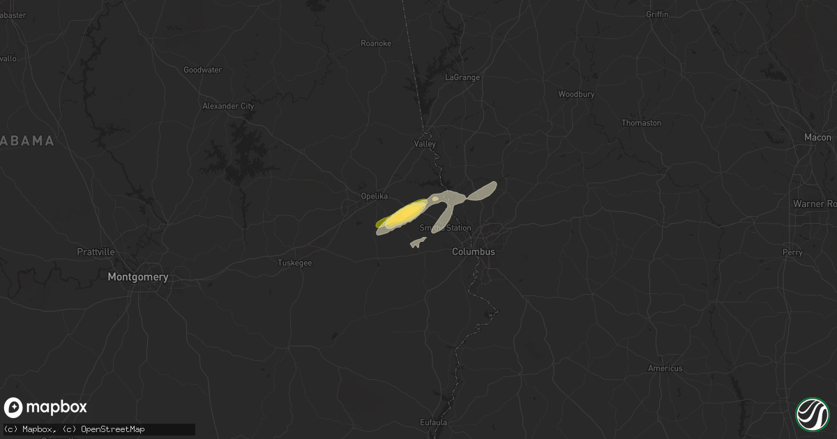Hail map in Salem, AL on March 31, 2025