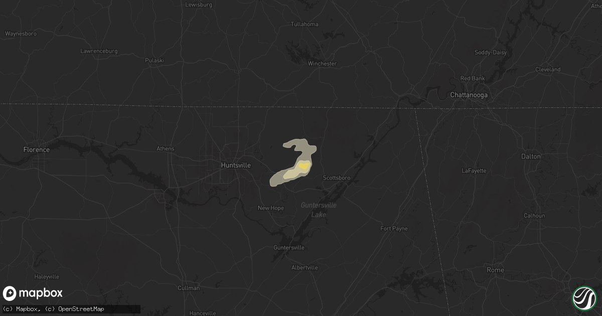 Hail map in Trenton, AL on March 31, 2025