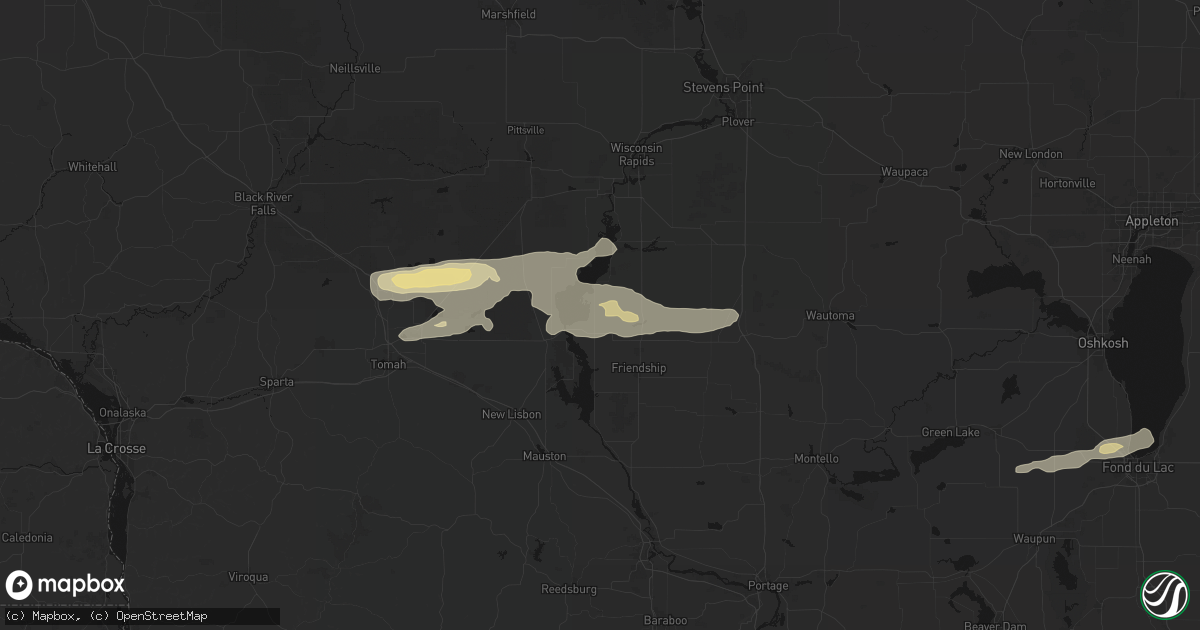 Hail map in Arkdale, WI on March 31, 2026