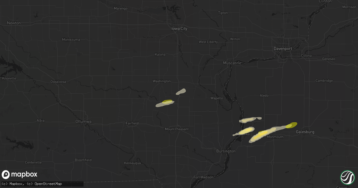 Hail map in Crawfordsville, IA on March 31, 2026