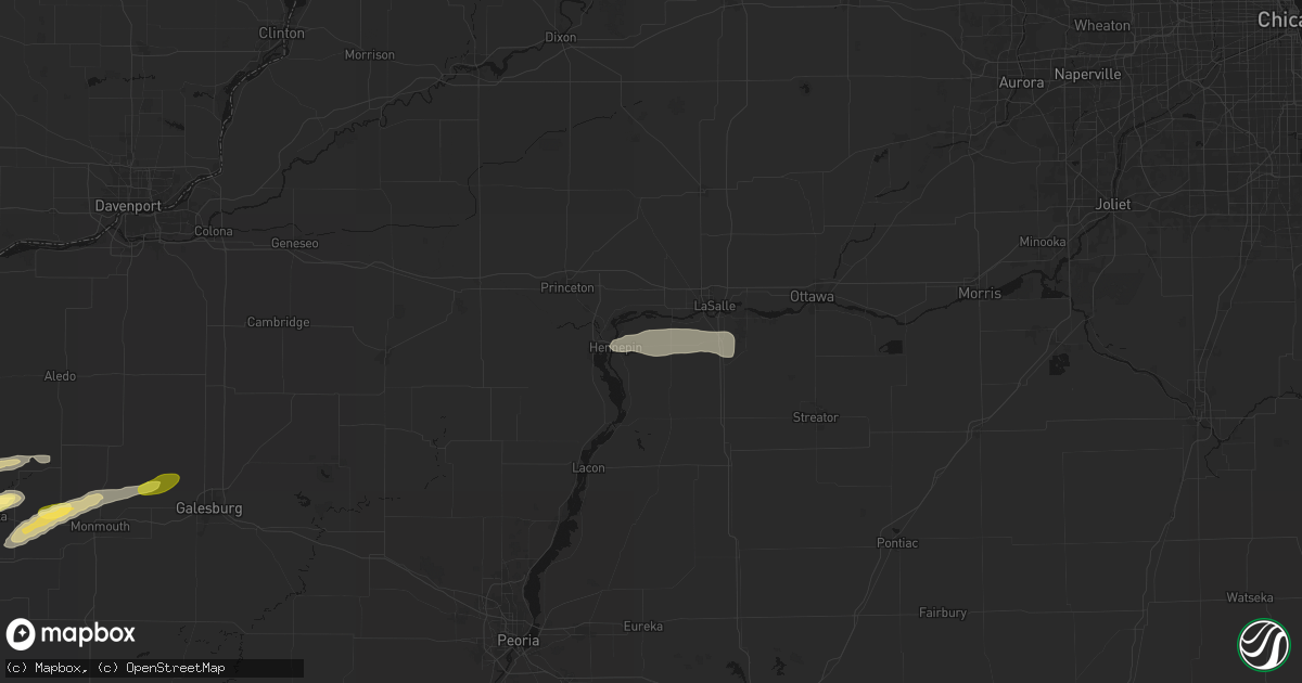 Hail map in Mark, IL on March 31, 2026