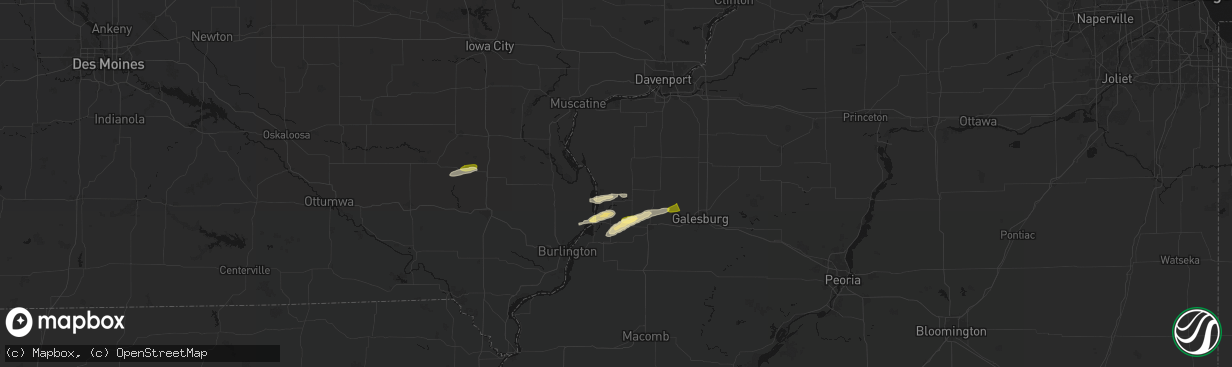 Hail map in Seaton, IL on March 31, 2026
