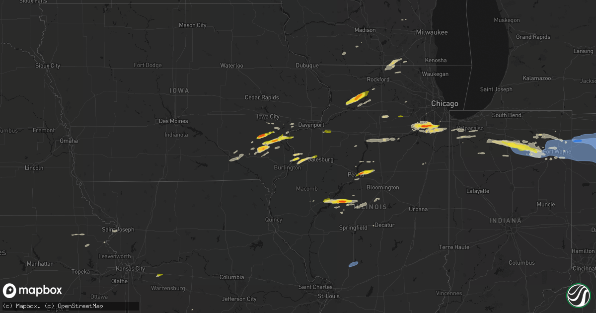Hail map on March 31, 2026