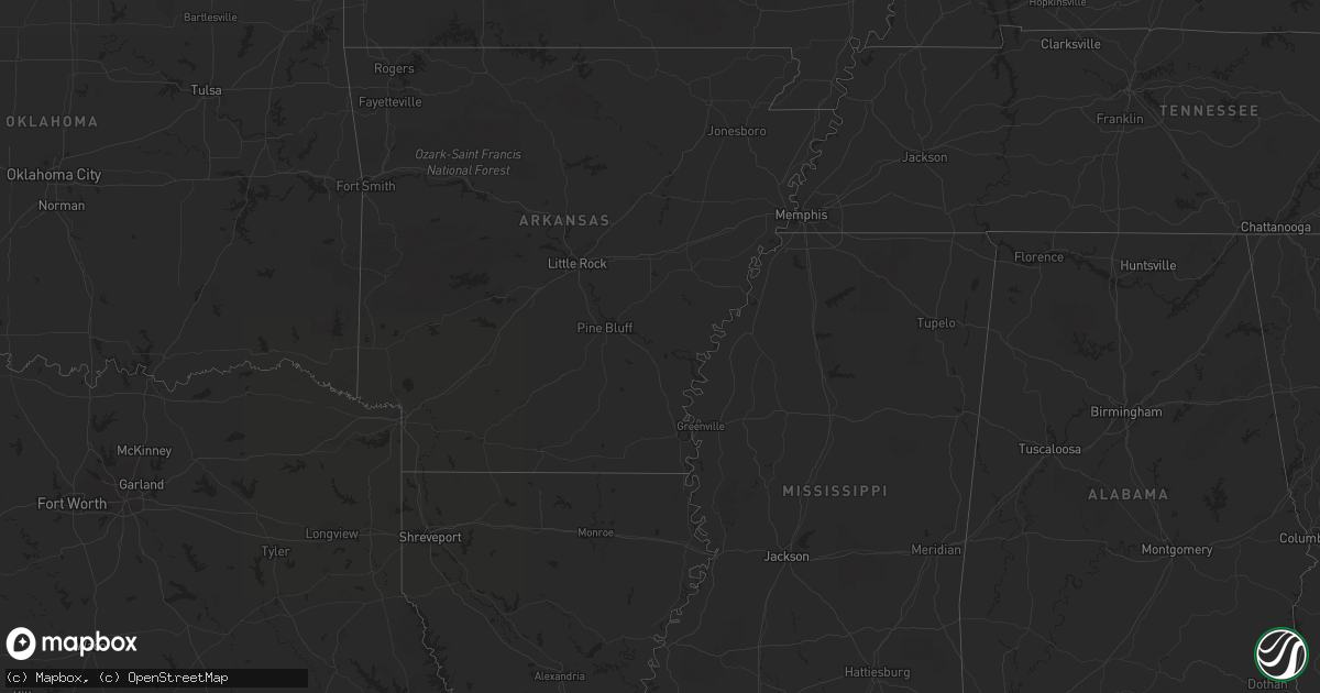 Hail map in Ohio on April 1, 2012