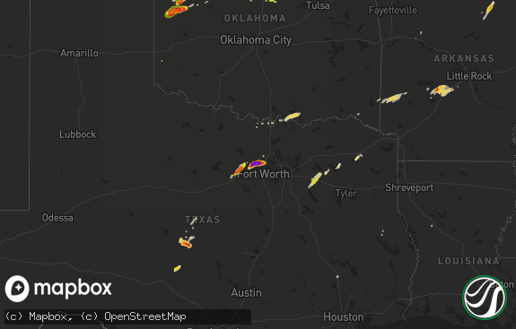 Hail map preview on 04-01-2015