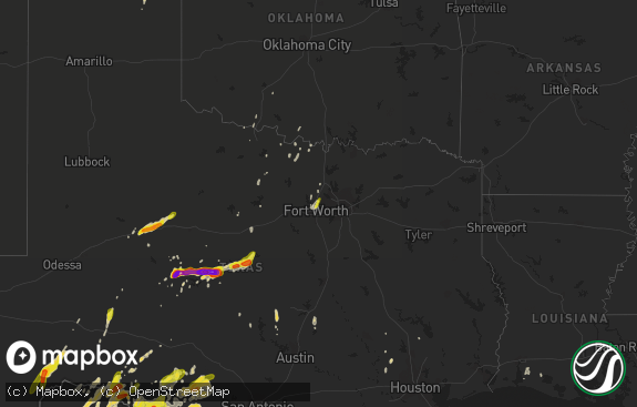 Hail map preview on 04-01-2017