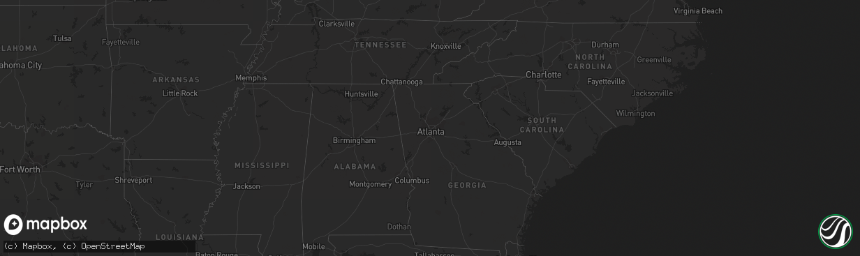 Hail map on April 1, 2022