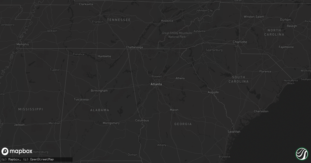 Hail map on April 1, 2022