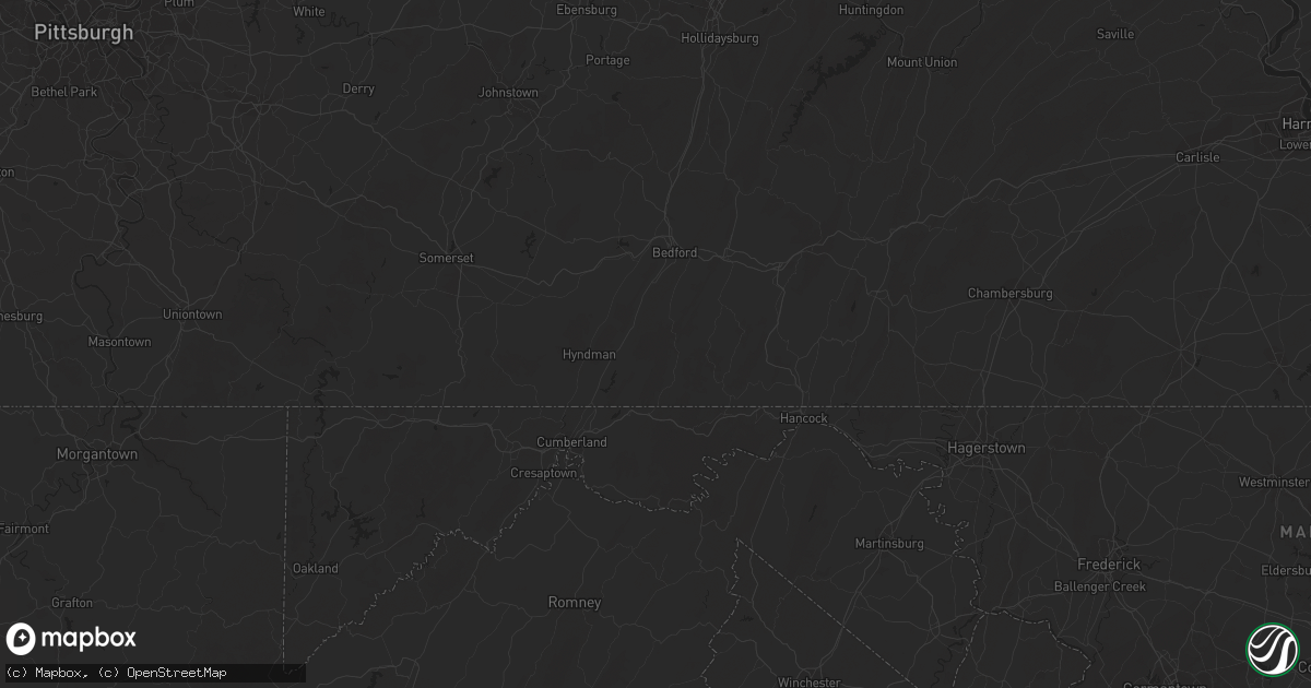 Hail map in East Liverpool, OH on April 1, 2023
