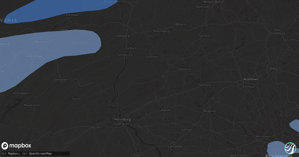 Hail map in Howell, NJ on April 1, 2023