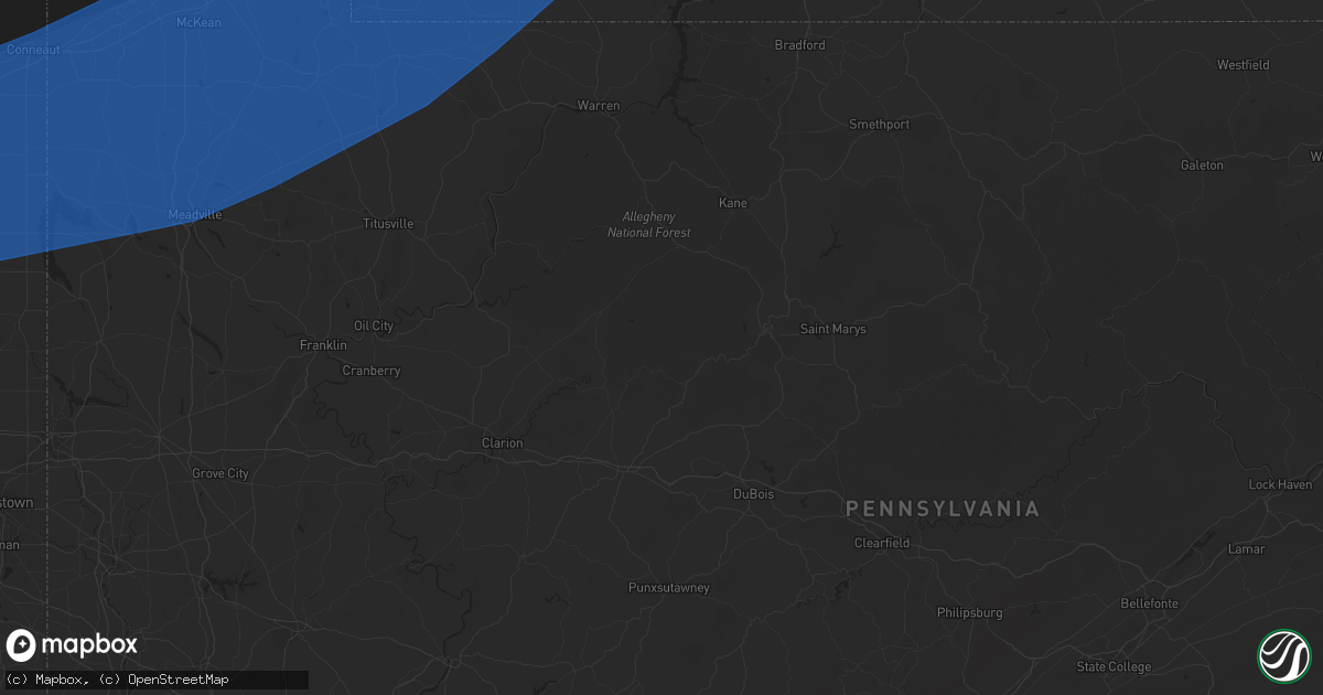 Hail map in Painesville, OH on April 1, 2023