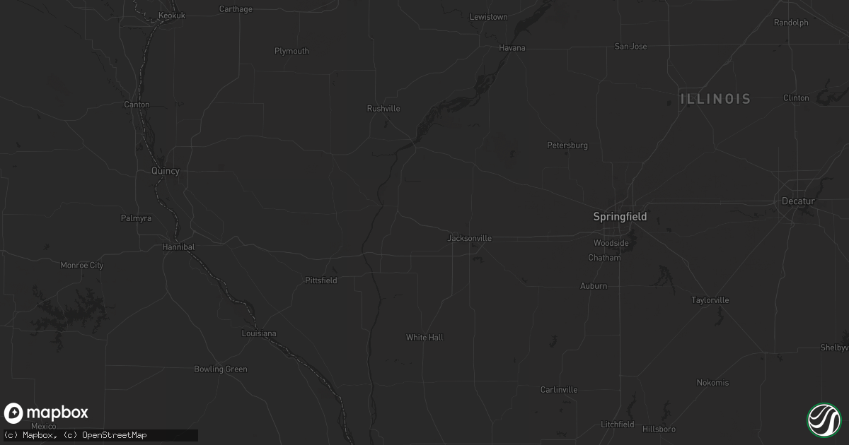 Hail map in Chapin, IL on April 1, 2024