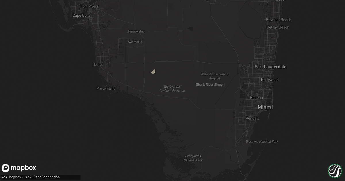 Hail map in Ochopee, FL on April 1, 2025
