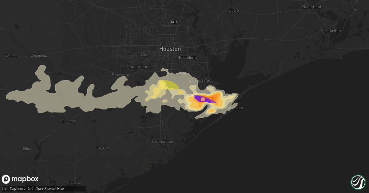 Hail map in Alvin, TX on April 2, 2013
