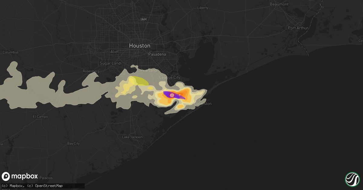 Hail map in La Marque, TX on April 2, 2013