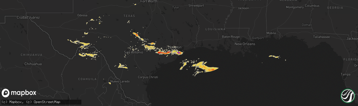 Hail map on April 2, 2013