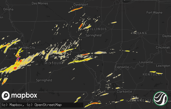 Hail map preview on 04-02-2014