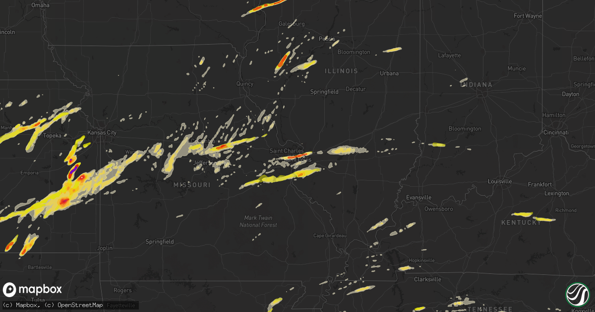 Hail map on April 2, 2014