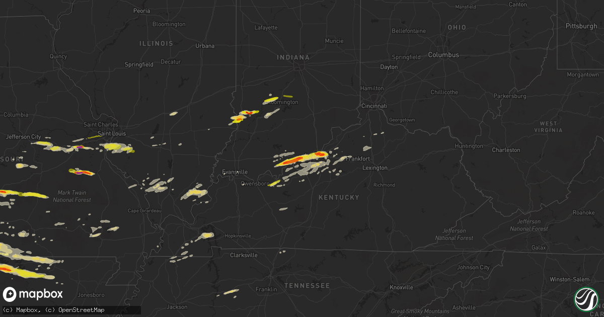 Hail map on April 2, 2015