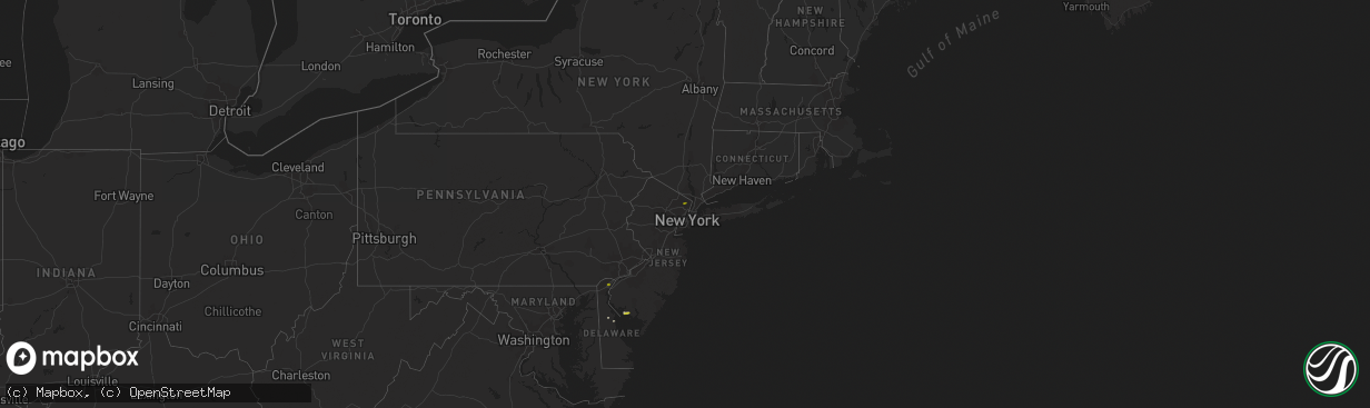 Hail map on April 2, 2016