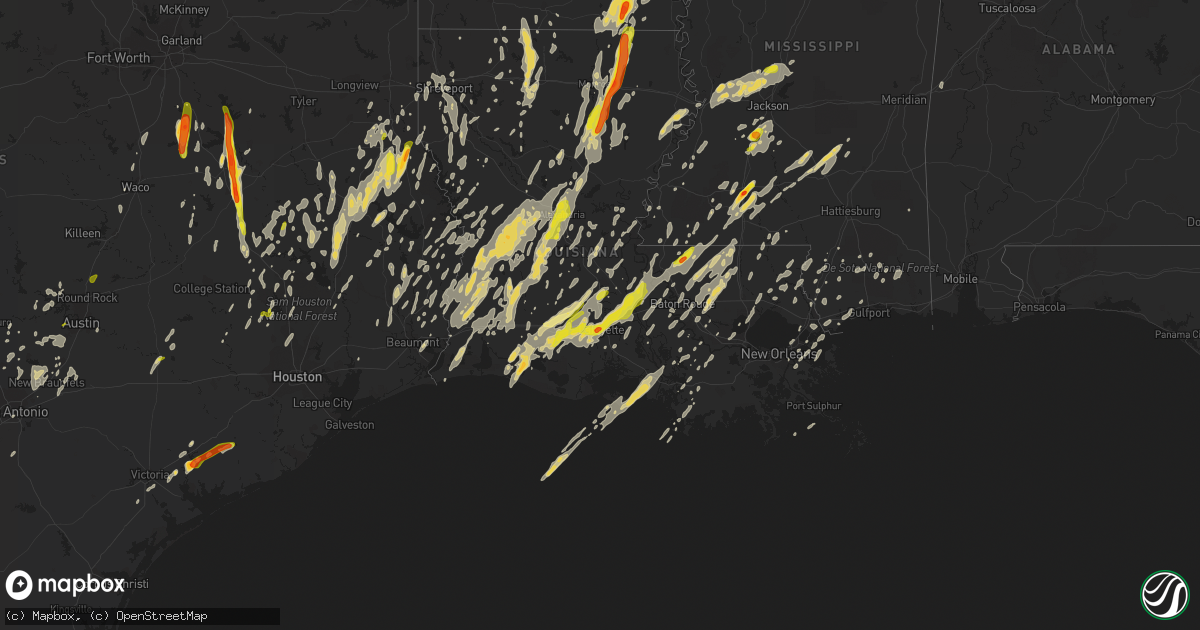 Hail map on April 2, 2017
