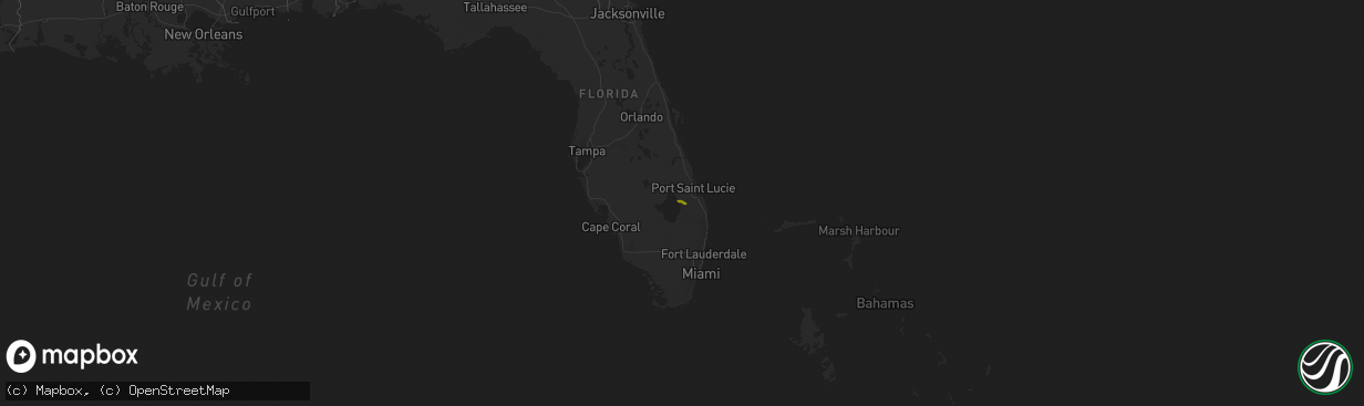 Hail map on April 2, 2019