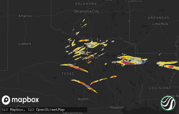 Hail map preview on 04-02-2023