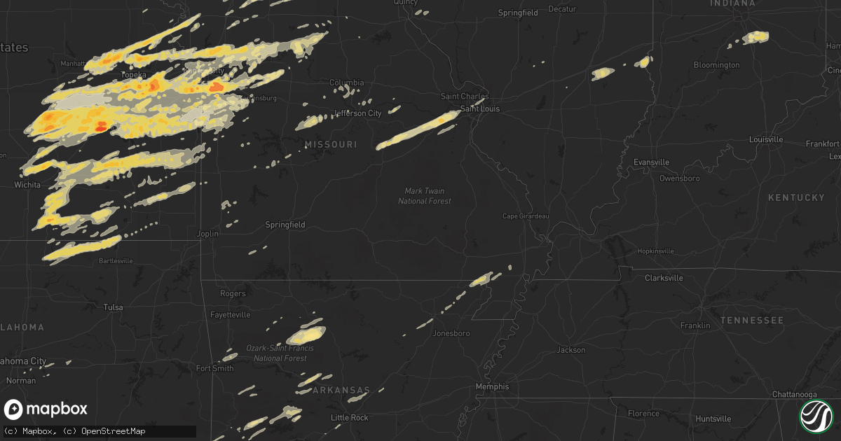 Hail map in Oklahoma on April 3, 2011