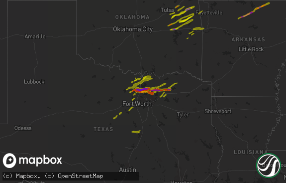 Hail map preview on 04-03-2014