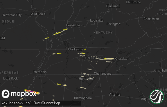 Hail map preview on 04-03-2015