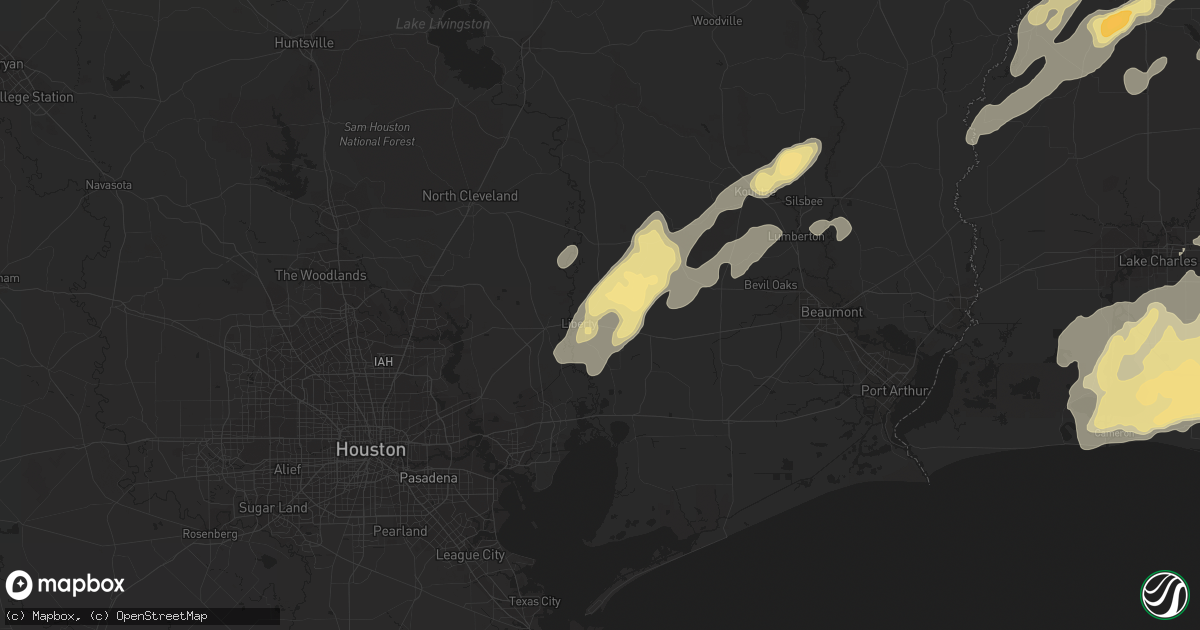 Hail map in Liberty, TX on April 3, 2019