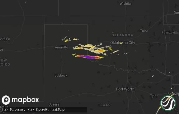 Hail map preview on 04-03-2019