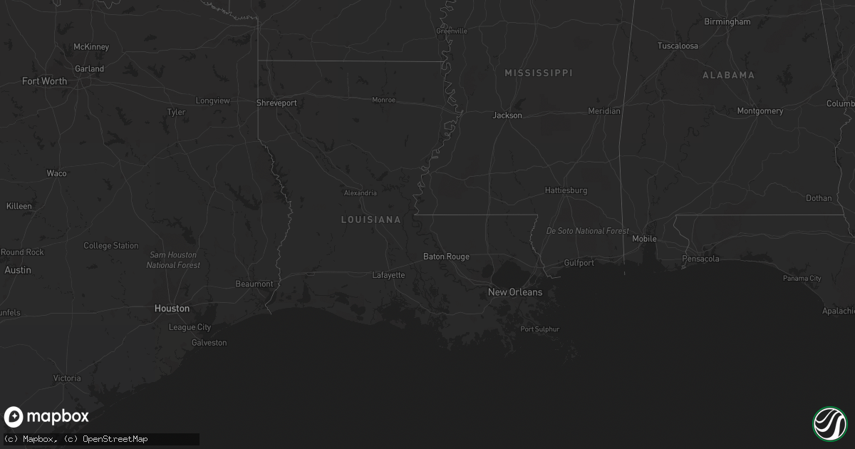 Hail map in Texas on April 3, 2022