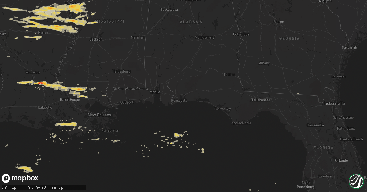 Hail map on April 4, 2012