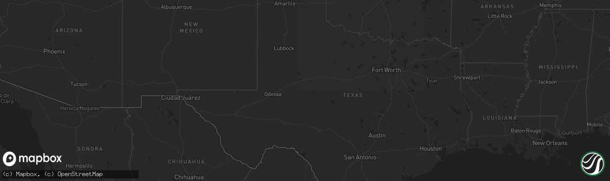 Hail map on April 4, 2013