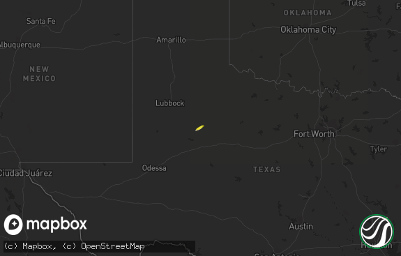 Hail map preview on 04-04-2015