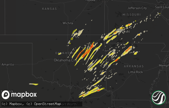 Hail map preview on 04-04-2017