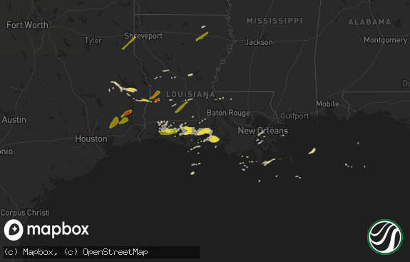 Hail map preview on 04-04-2019