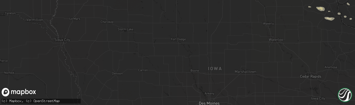 Hail map in Garnavillo, IA on April 4, 2021