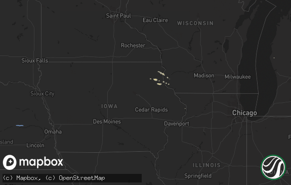 Hail map preview on 04-04-2021